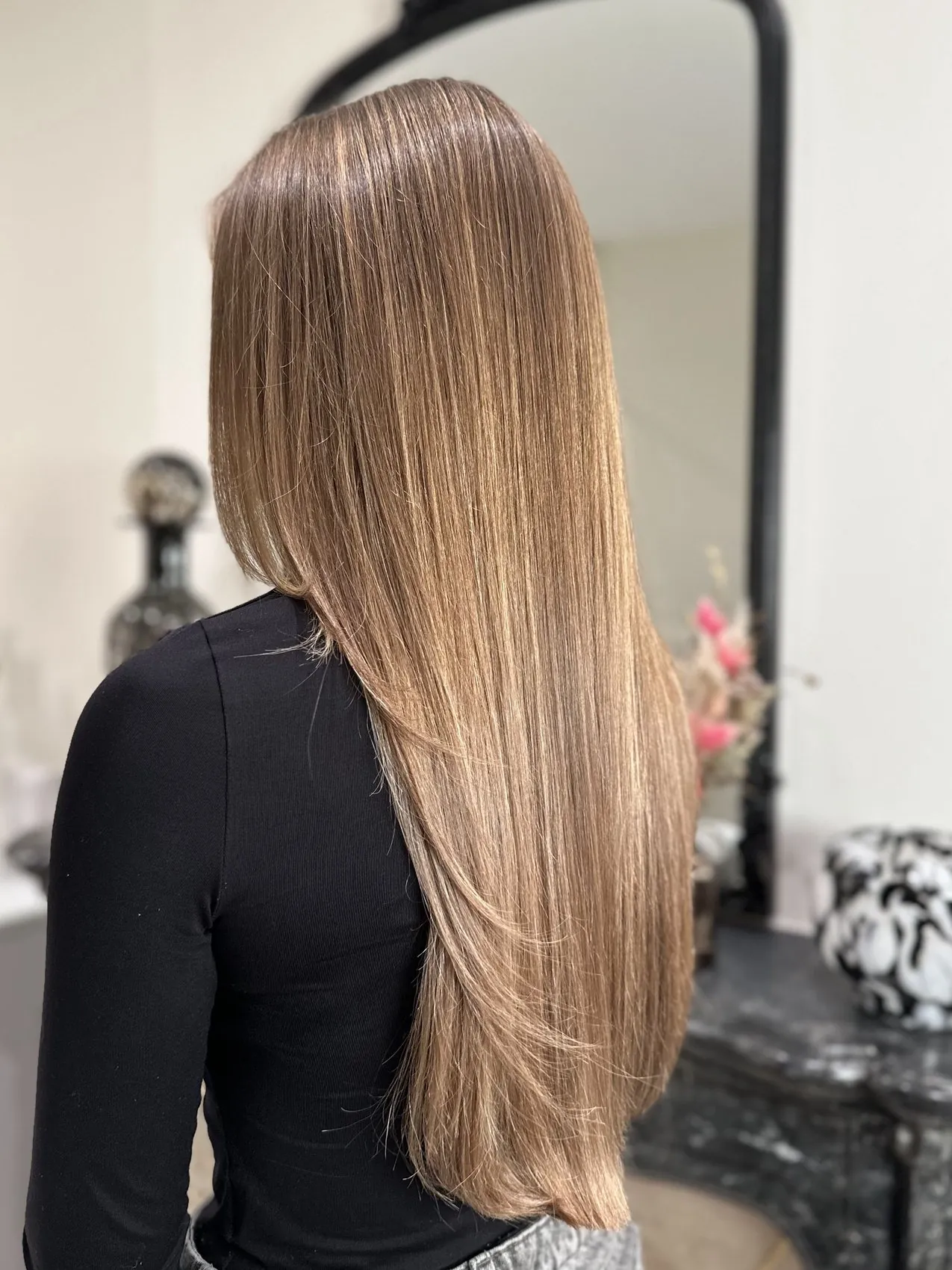 Longueurs caramel lissées